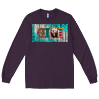 Plum western turquoise gigi license plate Long Sleeve Tee - BarkalooDesign