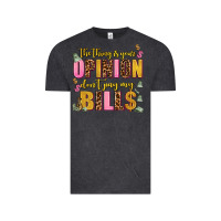 Vintage Black the thing is your opinion dont pay my bills Vintage Tee - AdoDesignShop