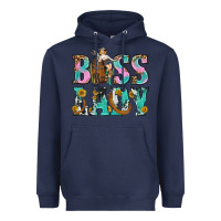Navy Boss Lady Heavyweight Hoodie - BundleAndBundleShop