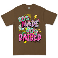 Cacao 80s made 90s raised Premium Tee - texasbilliewilder