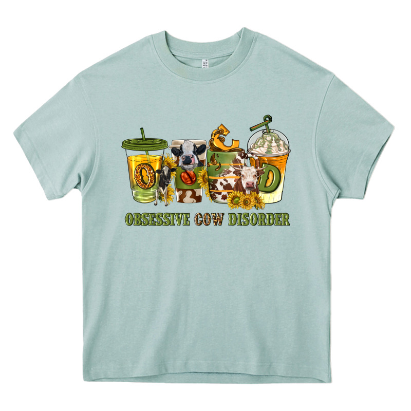 Obsessive Cow Disorder Coffee Cups Heavy Core Tee by texasbilliewilder | Teevron