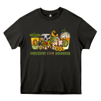 Asphalt Obsessive cow disorder coffee cups Heavy Core Tee - texasbilliewilder