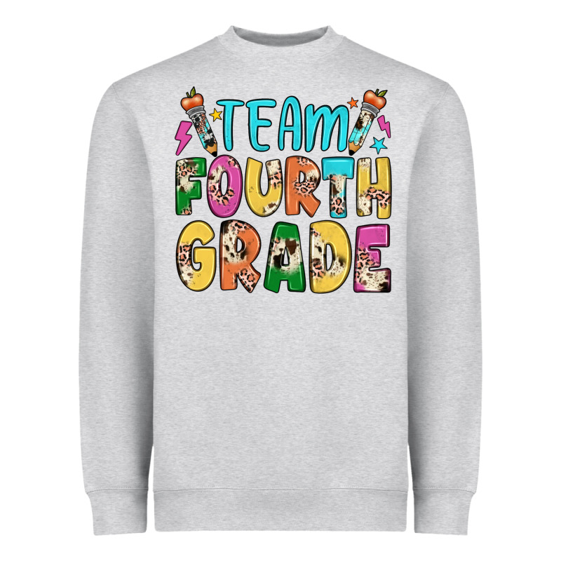 Team Fourth Grade Heavyweight Sweatshirt by JahusDesignShop | Teevron