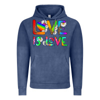 Vintage Denim love is love Vintage Hoodie - HRA Design Shop