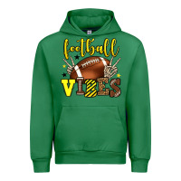 Emerald Football vibes yellow and black team color Urban Hoodie - HowdyJamesFarm