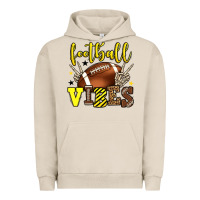 Pigment French Oak Football vibes yellow and black team color Urban Hoodie - HowdyJamesFarm