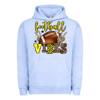 Pigment Grape Ice Football vibes yellow and black team color Urban Hoodie - HowdyJamesFarm