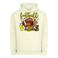 Pigment Pistachio Football vibes yellow and black team color Urban Hoodie - HowdyJamesFarm
