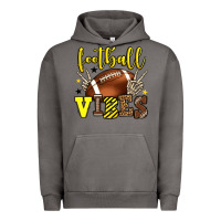 Pigment Tornado Football vibes yellow and black team color Urban Hoodie - HowdyJamesFarm