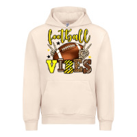 Sandshell Football vibes yellow and black team color Urban Hoodie - HowdyJamesFarm