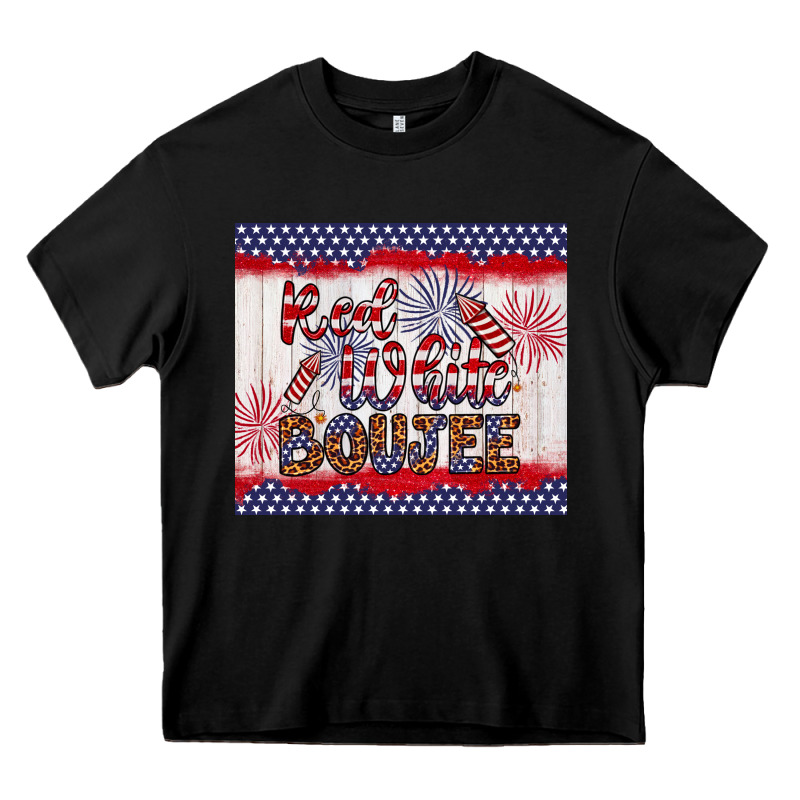 Red White Boujee Heavy Core Tee by Artiststas | Teevron