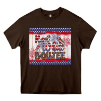 Chocolate Brown red white boujee Heavy Core Tee - Artiststas