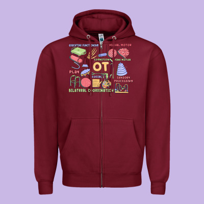 Biliteral Coordintiom Zipper Hoodie Designed By Maliassmallbusiness