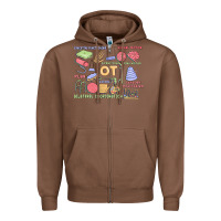 Chestnut biliteral coordintiom Zipper Hoodie - MaliasSmallBusiness