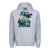 Heather Grey Christmas Home For The Holidays Premium Hoodie - Bettercallsaul