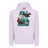 Lilac Christmas Home For The Holidays Premium Hoodie - Bettercallsaul