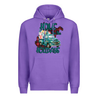 Purple Christmas Home For The Holidays Premium Hoodie - Bettercallsaul