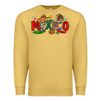 Antique Gold colorful mexico collage Premium Sweatshirt - LillyAllenDesigns