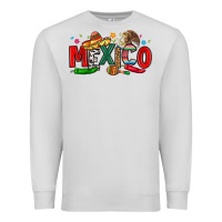 Dove Grey colorful mexico collage Premium Sweatshirt - LillyAllenDesigns