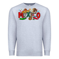 Heather Grey colorful mexico collage Premium Sweatshirt - LillyAllenDesigns