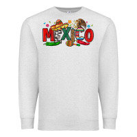 Oatmeal Heather colorful mexico collage Premium Sweatshirt - LillyAllenDesigns