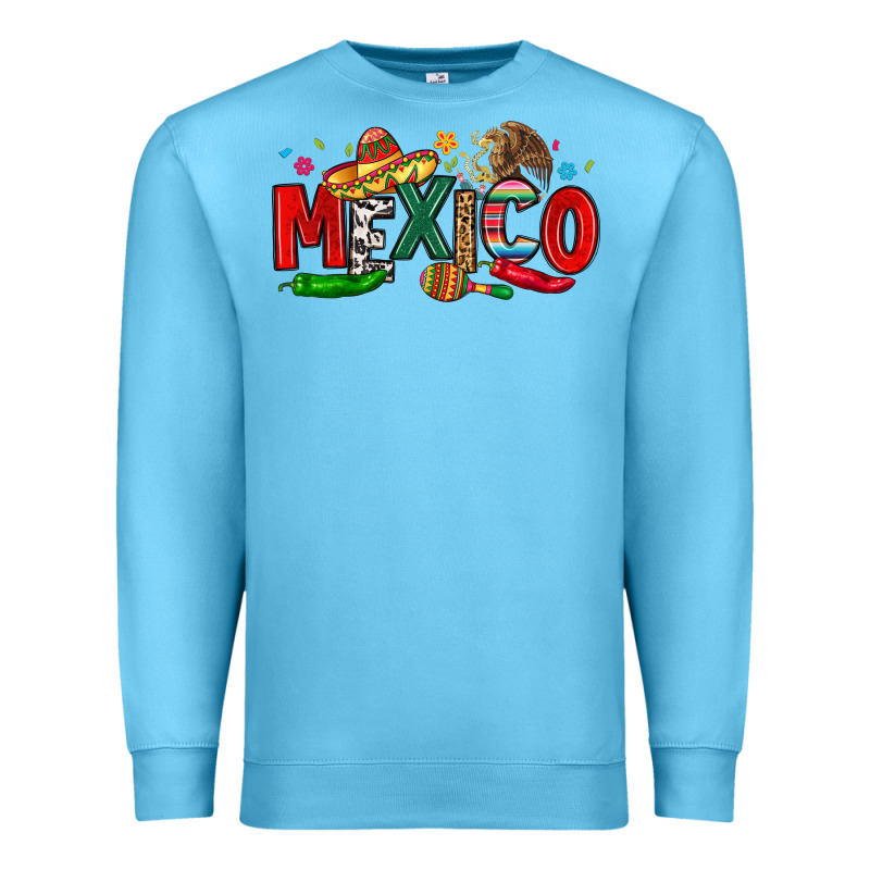 Colorful Mexico Collage Premium Sweatshirt by LillyAllenDesigns | Teevron
