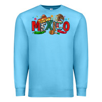 Ocean Blue colorful mexico collage Premium Sweatshirt - LillyAllenDesigns