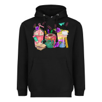 Black School Girl Coffee Cup Bbs Heavyweight Hoodie - BundleAndBundleShop