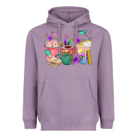 Lavender School Girl Coffee Cup Bbs Heavyweight Hoodie - BundleAndBundleShop