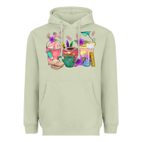 Matcha School Girl Coffee Cup Bbs Heavyweight Hoodie - BundleAndBundleShop