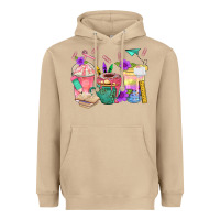 Mushroom School Girl Coffee Cup Bbs Heavyweight Hoodie - BundleAndBundleShop
