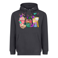 Smoke School Girl Coffee Cup Bbs Heavyweight Hoodie - BundleAndBundleShop