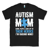 Black lil autism mom Classic Tee - CowhideDigitalArt