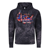 Cloud Black america Vintage Hoodie - CowhideDigitalArt