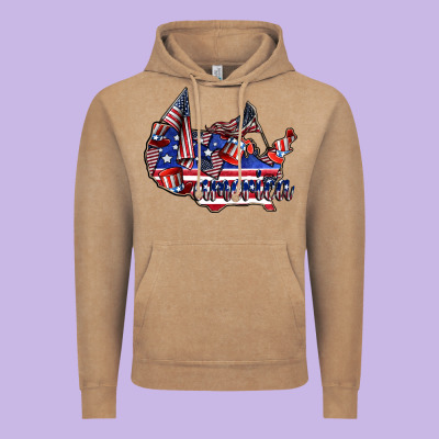America Vintage Hoodie Designed By Cowhidedigitalart