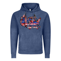 Vintage Denim america Vintage Hoodie - CowhideDigitalArt