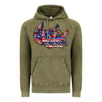 Vintage Olive america Vintage Hoodie - CowhideDigitalArt