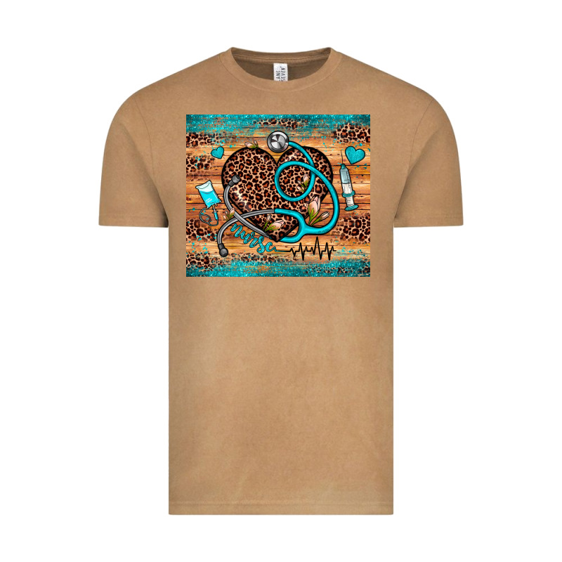 Nurse Leopard Heart Vintage Tee by JahusDesignShop | Teevron