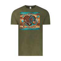 Vintage Olive nurse leopard heart Vintage Tee - JahusDesignShop