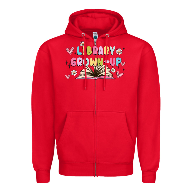 Library Grown Up Zipper Hoodie by MaliasSmallBusiness | Teevron