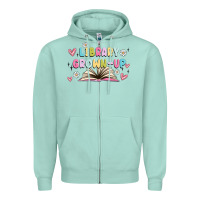 Seafoam library grown up Zipper Hoodie - MaliasSmallBusiness