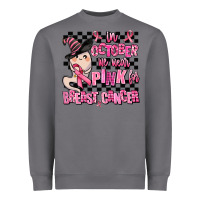 Storm in october we wear pink for breast cancer Heavyweight Sweatshirt - AdoDesignShop