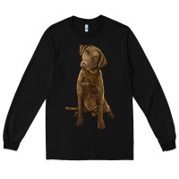 Black chesapeake bay retriever Long Sleeve Tee - LillyAllenDesigns