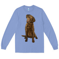 Colony Blue chesapeake bay retriever Long Sleeve Tee - LillyAllenDesigns