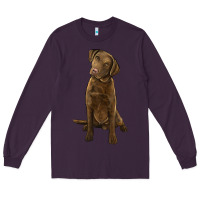 Plum chesapeake bay retriever Long Sleeve Tee - LillyAllenDesigns