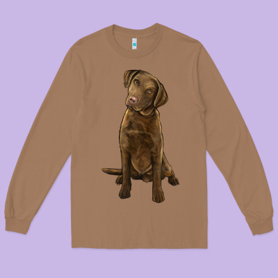Chesapeake Bay Retriever Long Sleeve Tee Designed By Lillyallendesigns