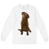White chesapeake bay retriever Long Sleeve Tee - LillyAllenDesigns