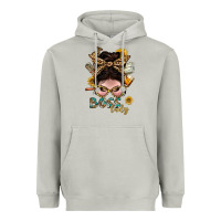 Moon Dust Western Messy Bun Boss Lady With Money Heavyweight Hoodie - BundleAndBundleShop