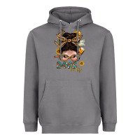 Storm Western Messy Bun Boss Lady With Money Heavyweight Hoodie - BundleAndBundleShop