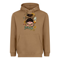 Toasted Coconut Western Messy Bun Boss Lady With Money Heavyweight Hoodie - BundleAndBundleShop